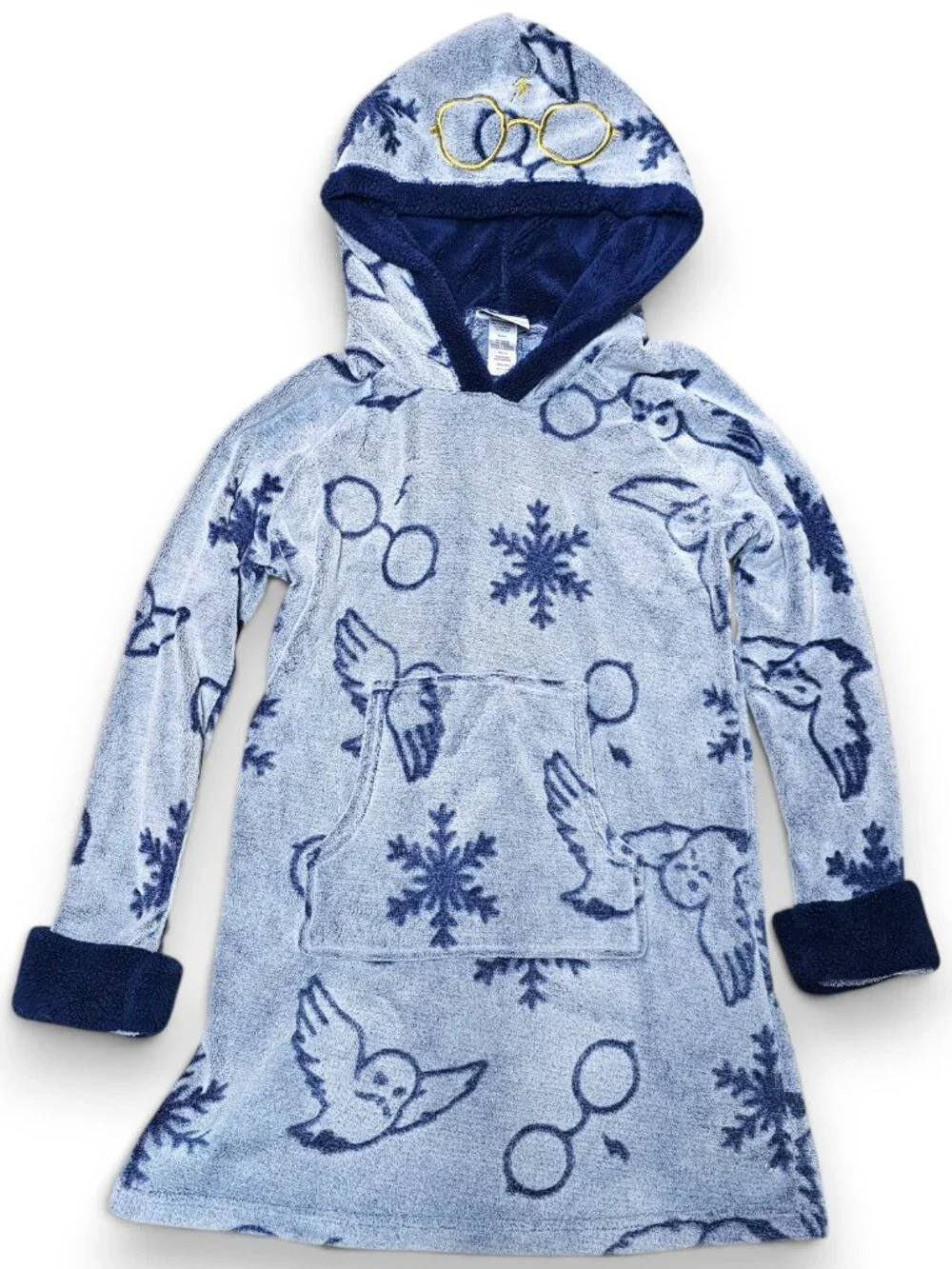 Wizarding World of Harry Potter Womens One Piece Pajama Plush Top Hoodie Size S